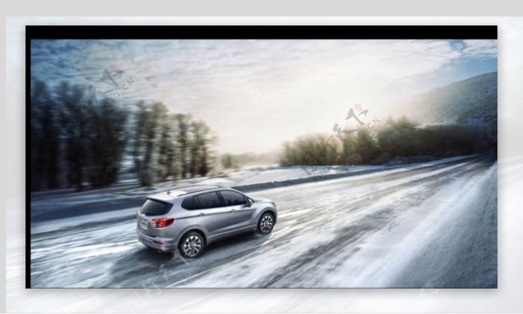 昂科威汽车广告雪地篇图片