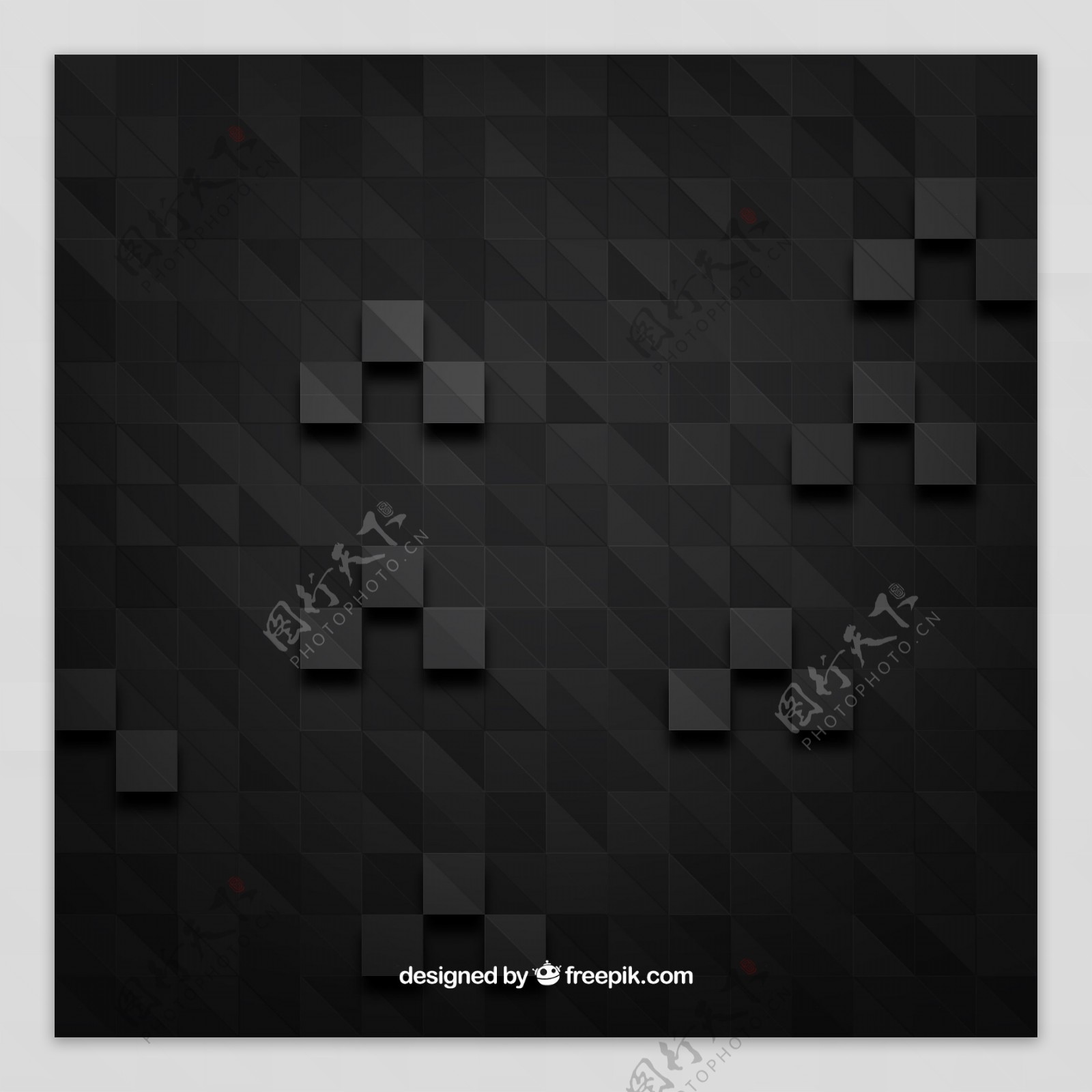 黑色方格背景矢量素材
