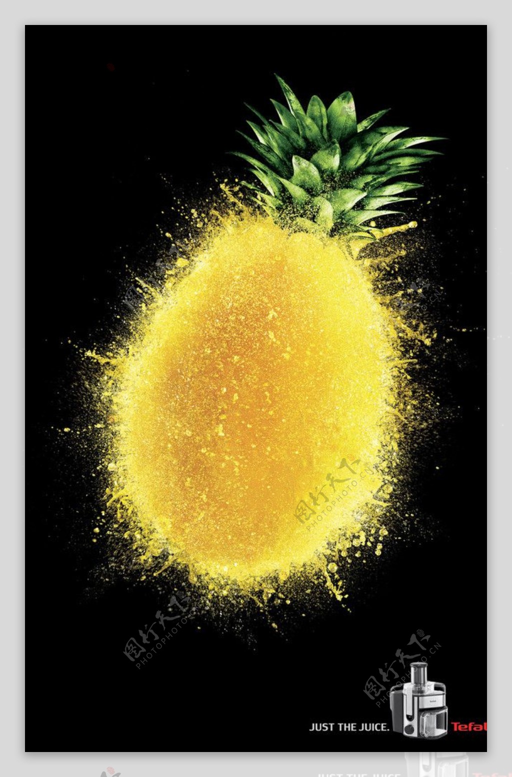 水果忍者菠萝创意广告