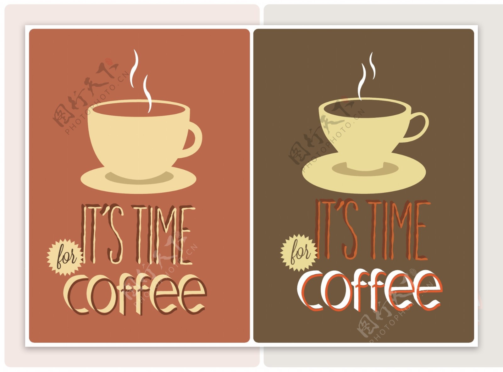 免费咖啡印刷标志