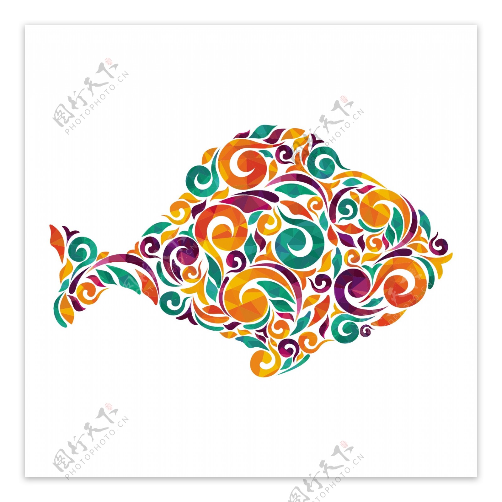 绚丽的花纹鱼