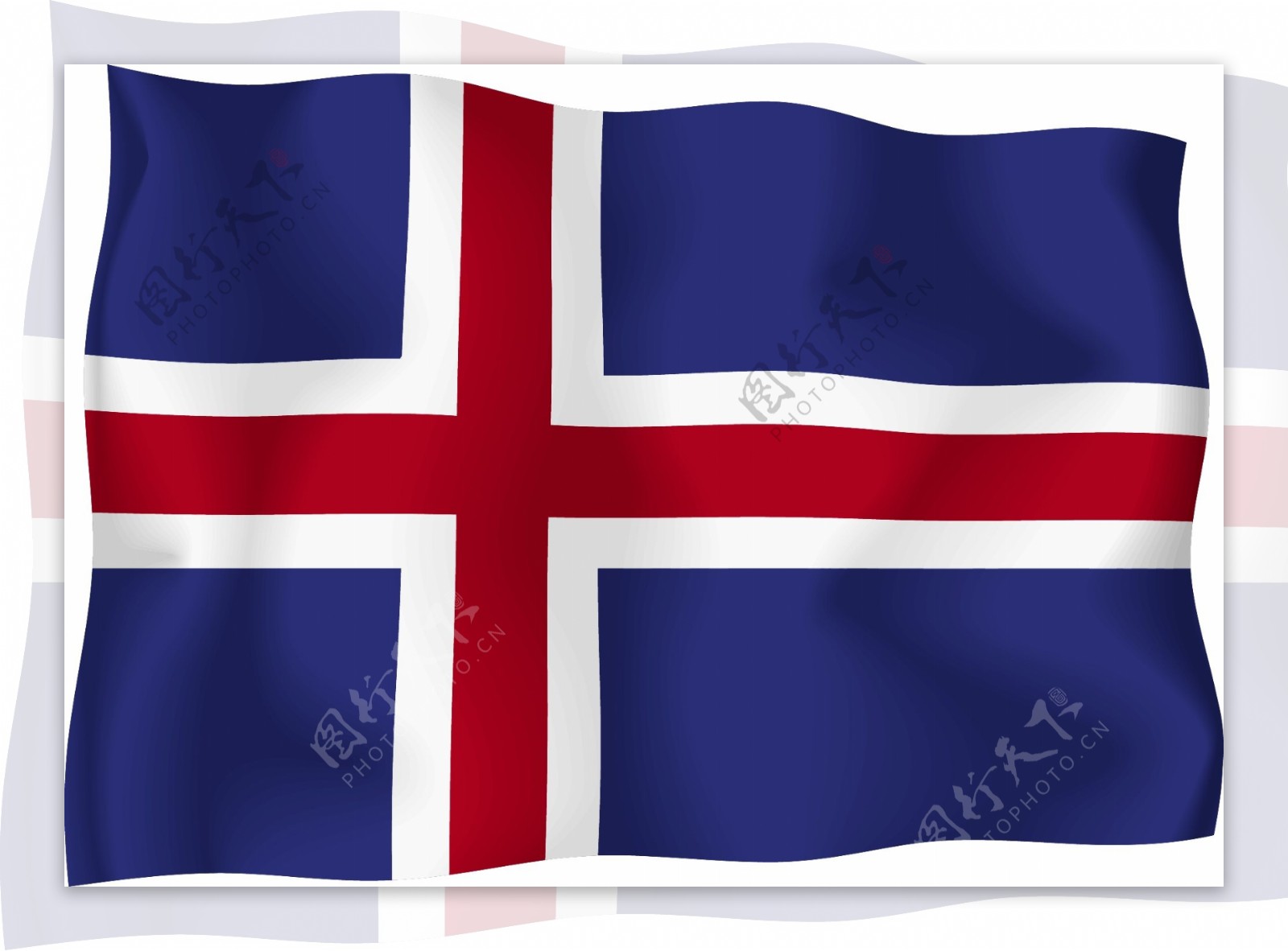 冰岛国旗矢量