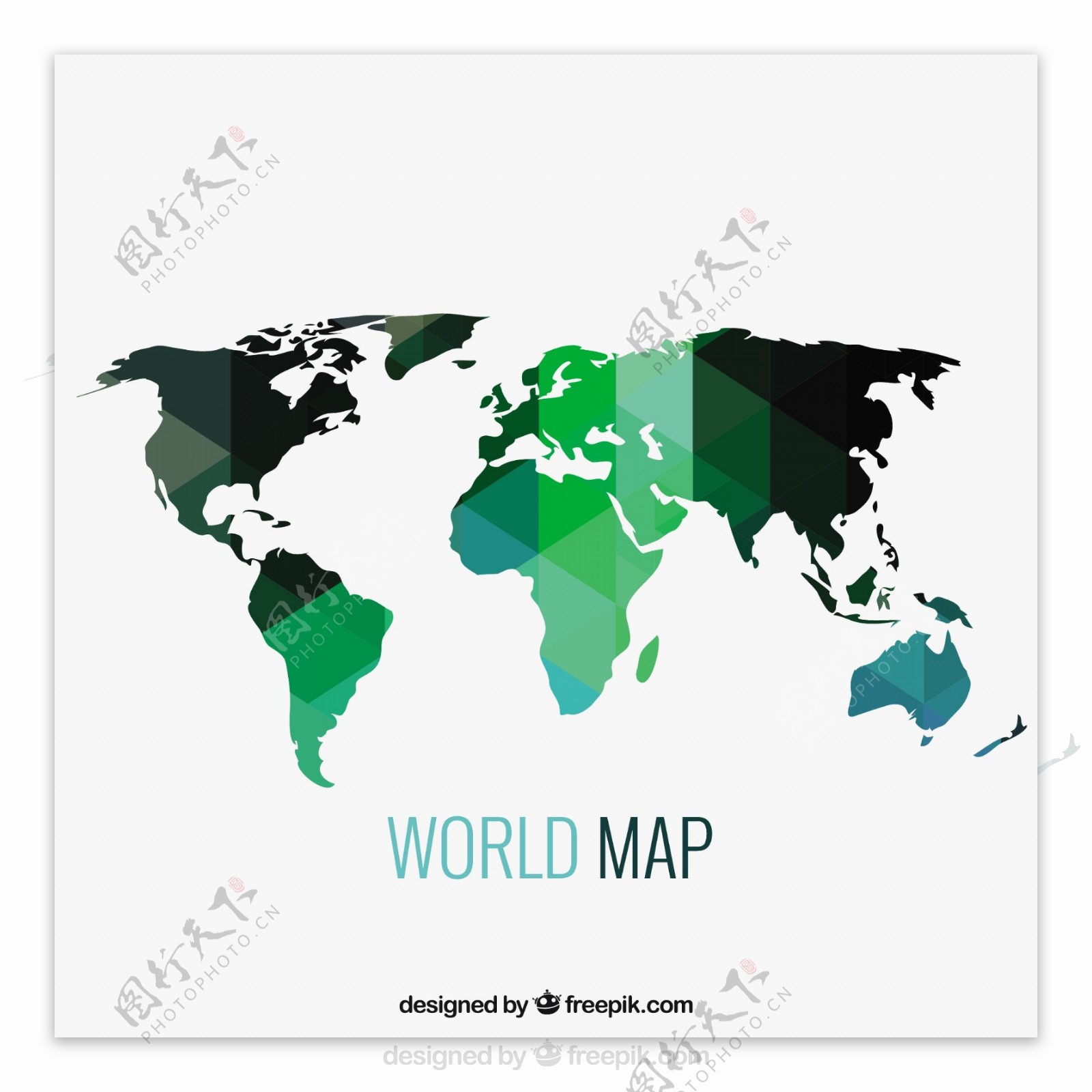 几何世界地图