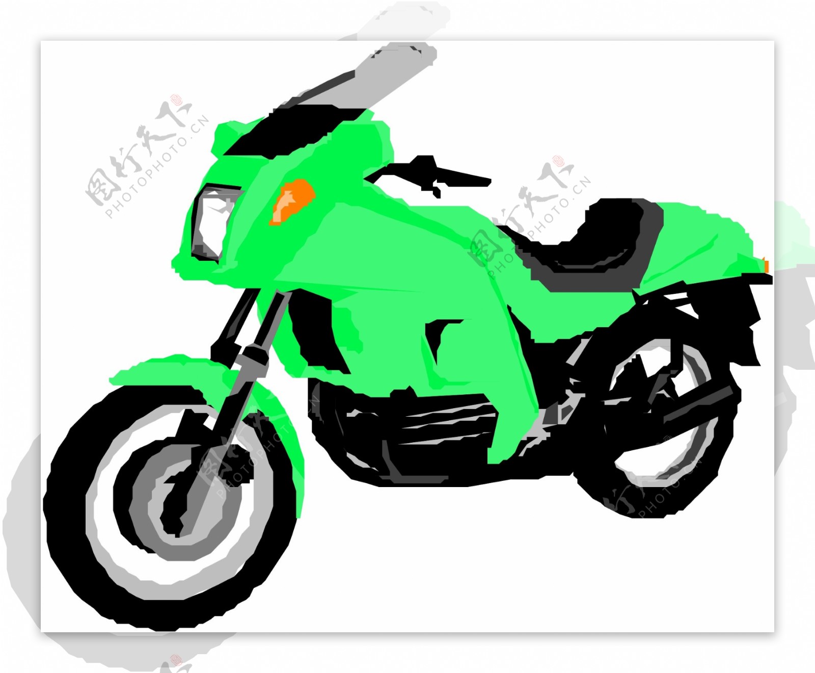 摩托车矢量素材EPS格式0020