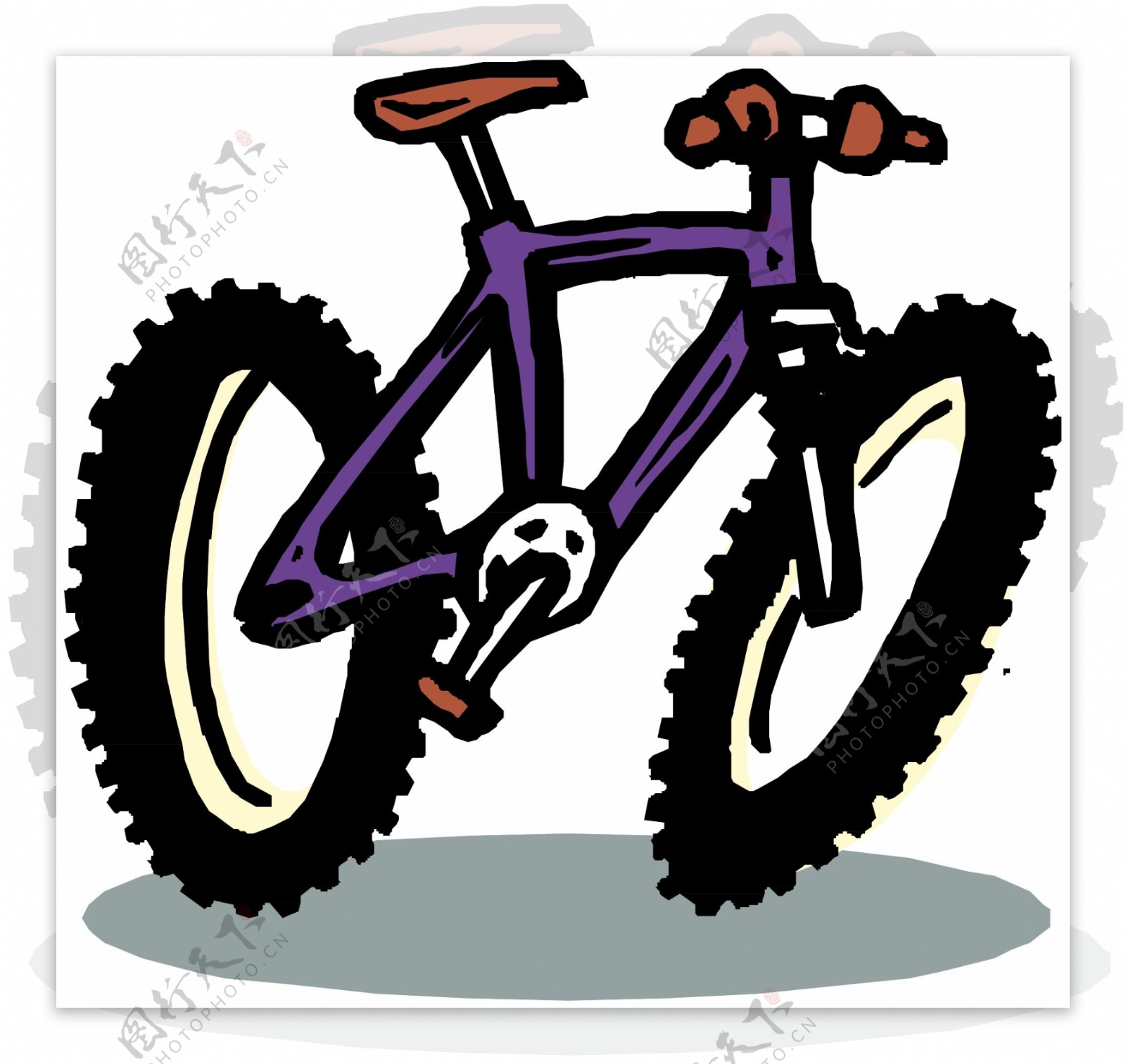 自行车交通工具矢量素材EPS格式0049