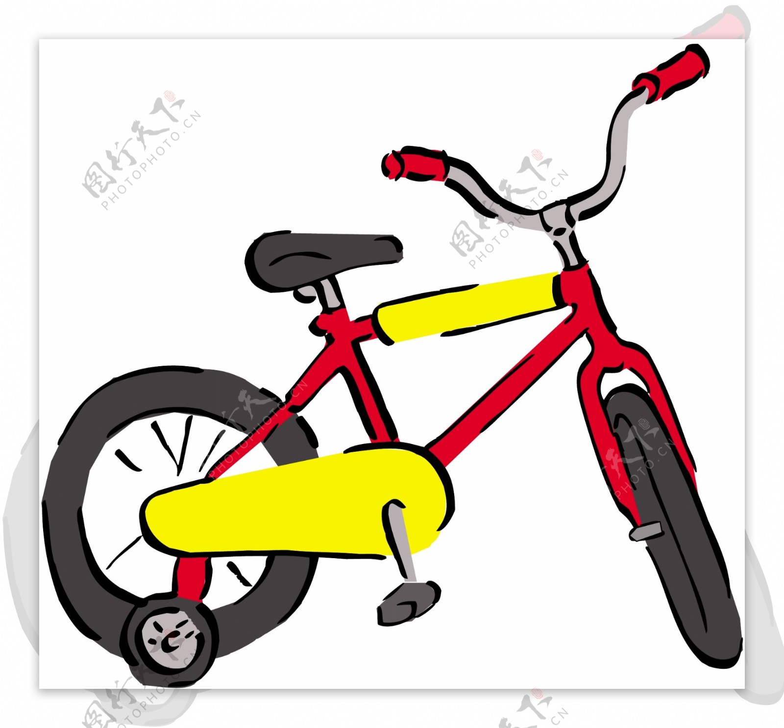 自行车交通工具矢量素材EPS格式0070