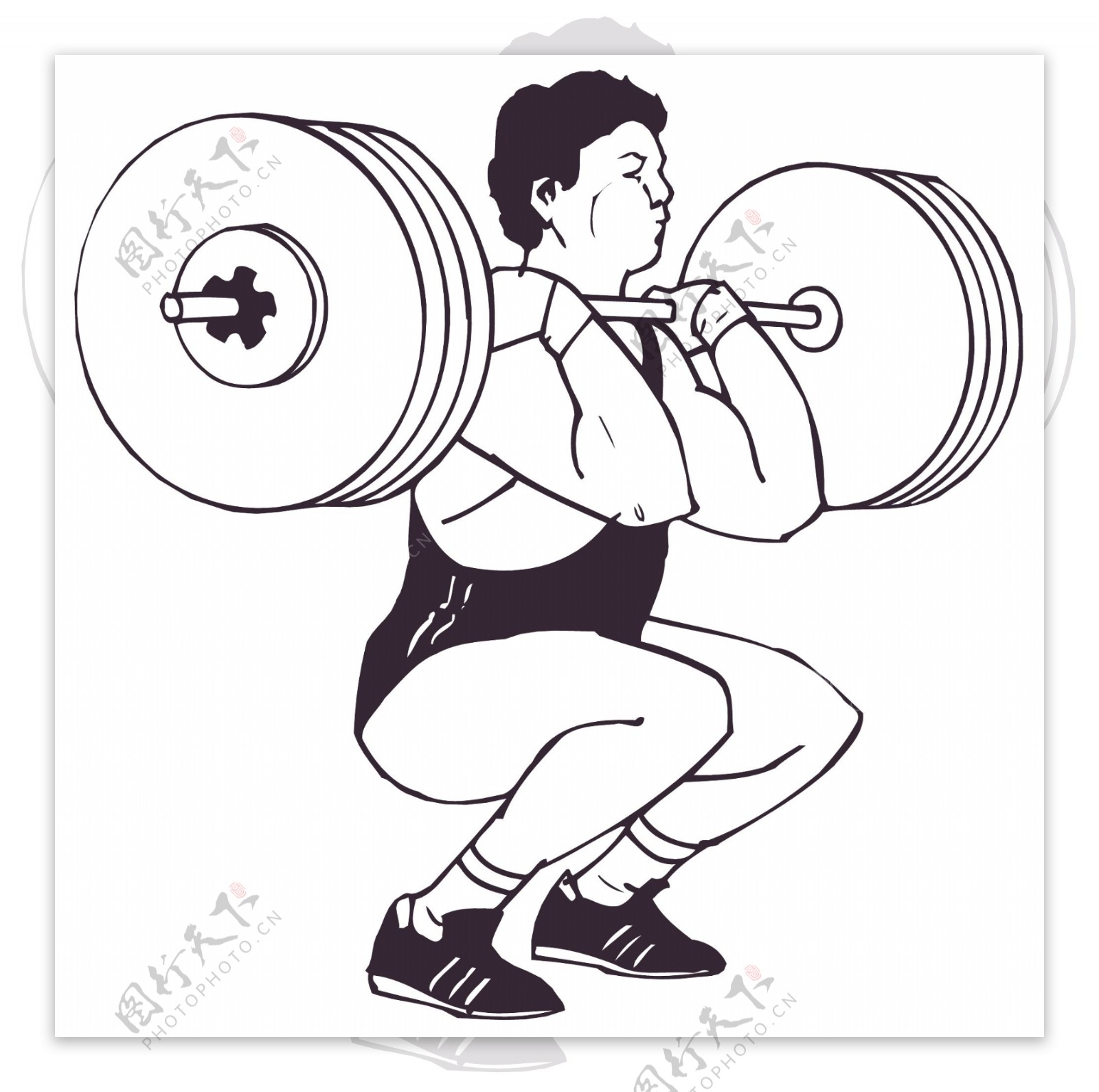 健身运动运动人物矢量素材EPS格式0285