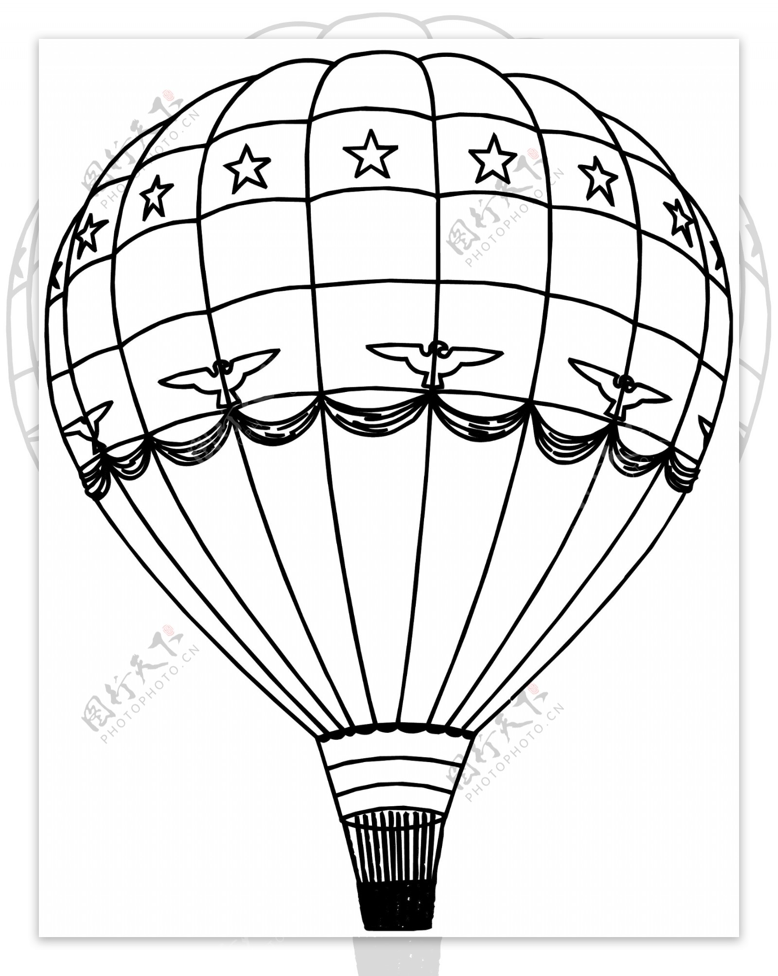 热气球矢量素材EPS格式0021