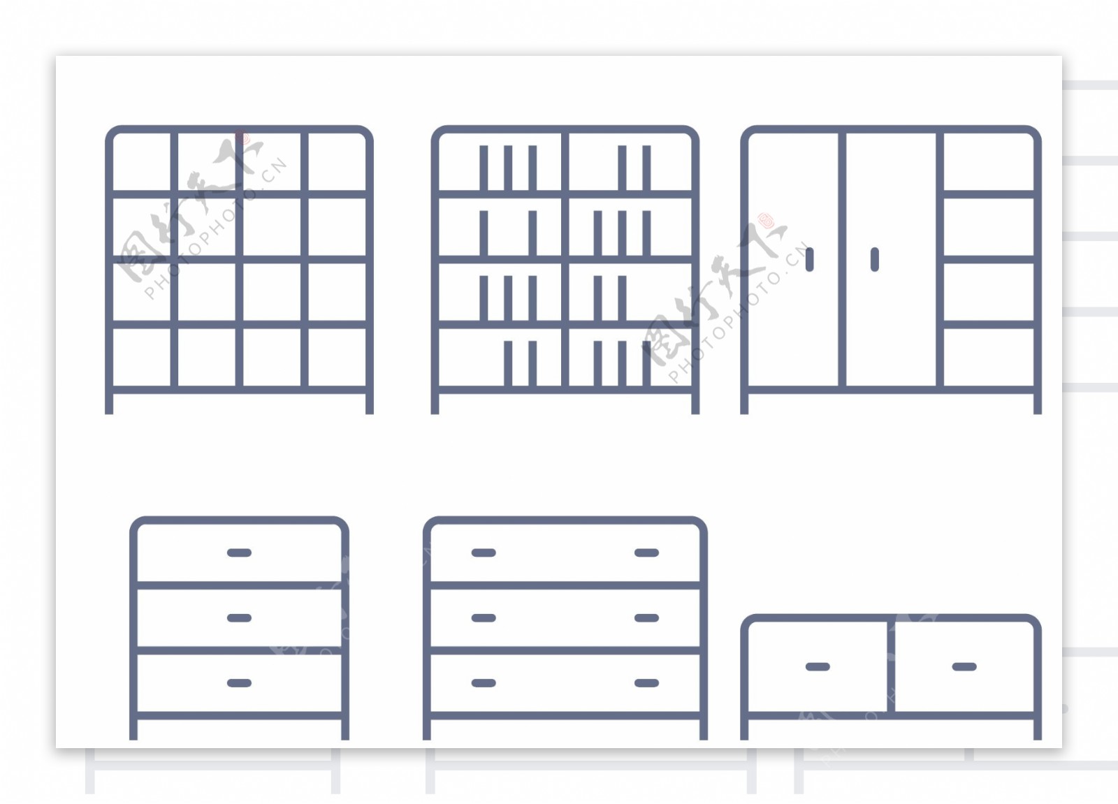 家具线条小图标