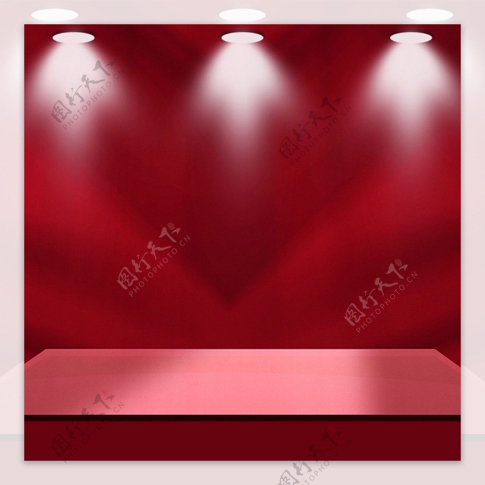 红色舞台主图背景