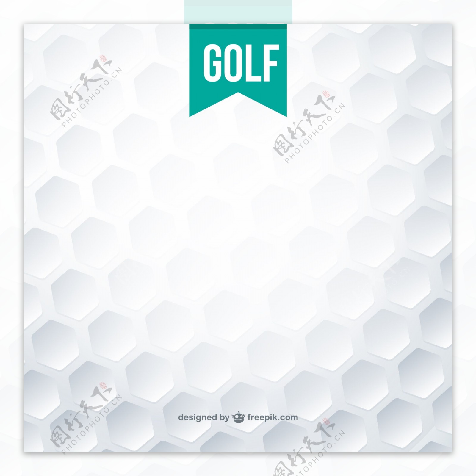高尔夫球纹理背景矢量图