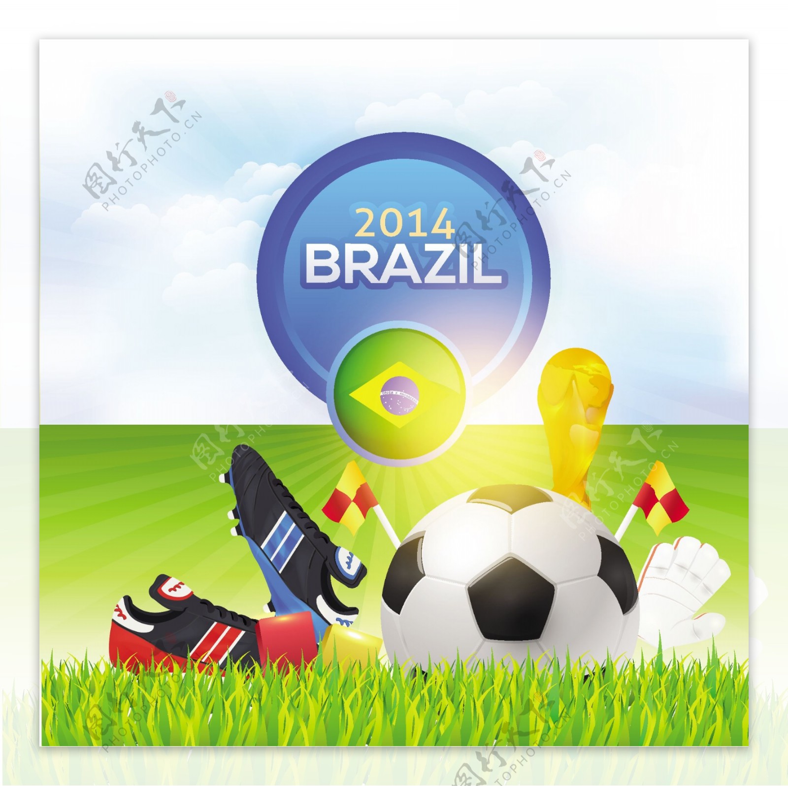 2014巴西世界杯用品背景