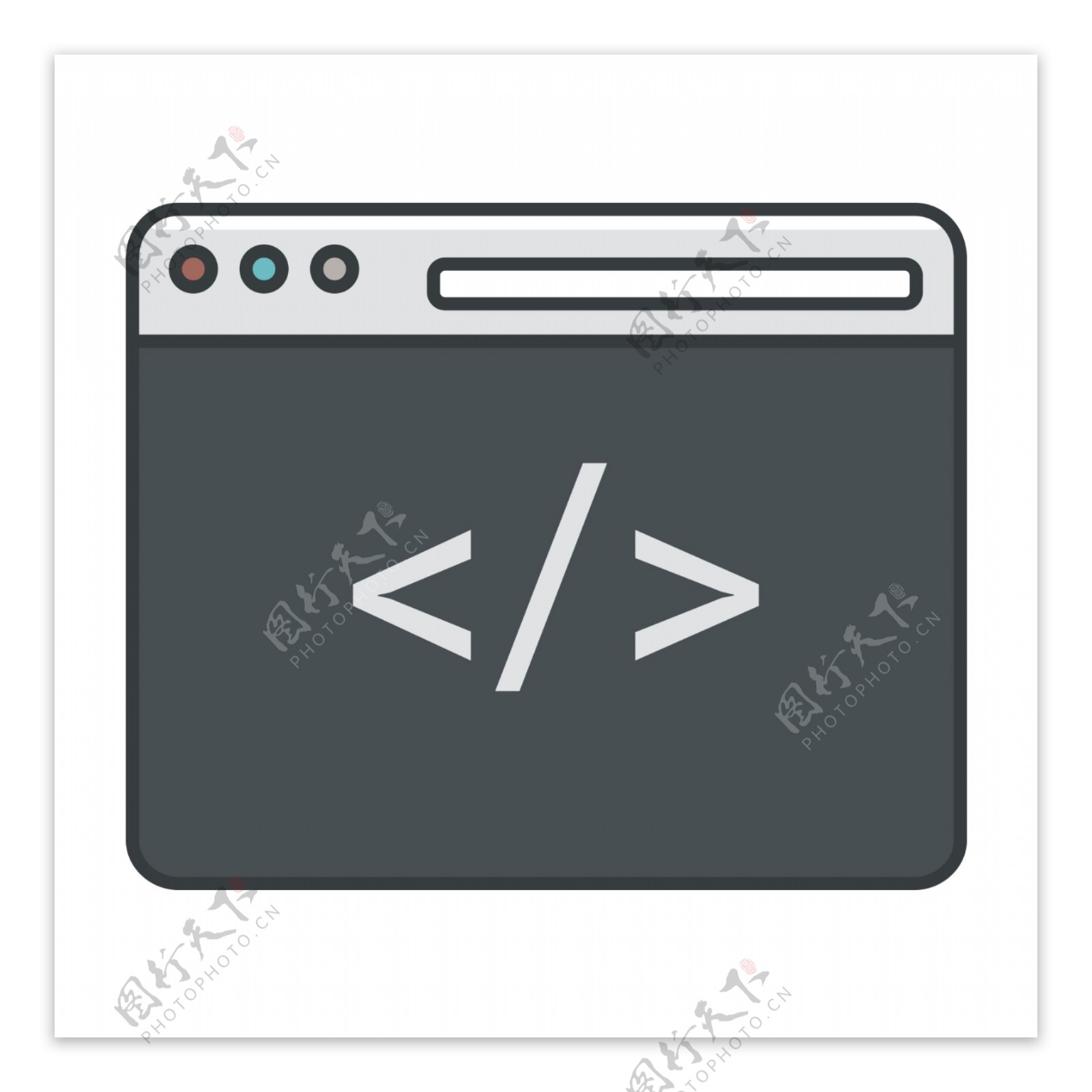 网页UI黑色画板icon图标设计