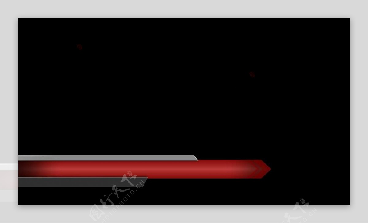 红色延长标题框特效视频素材