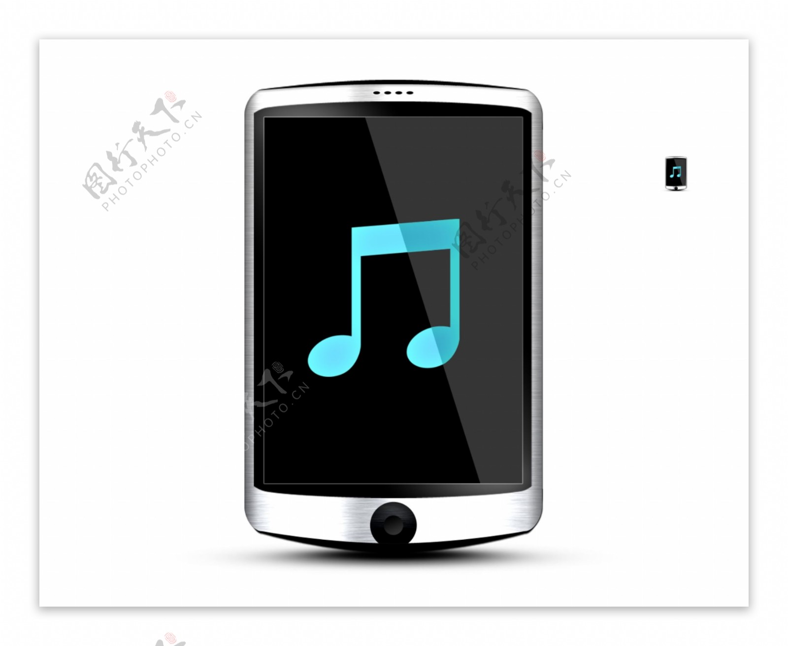 手机音乐icon图标设计