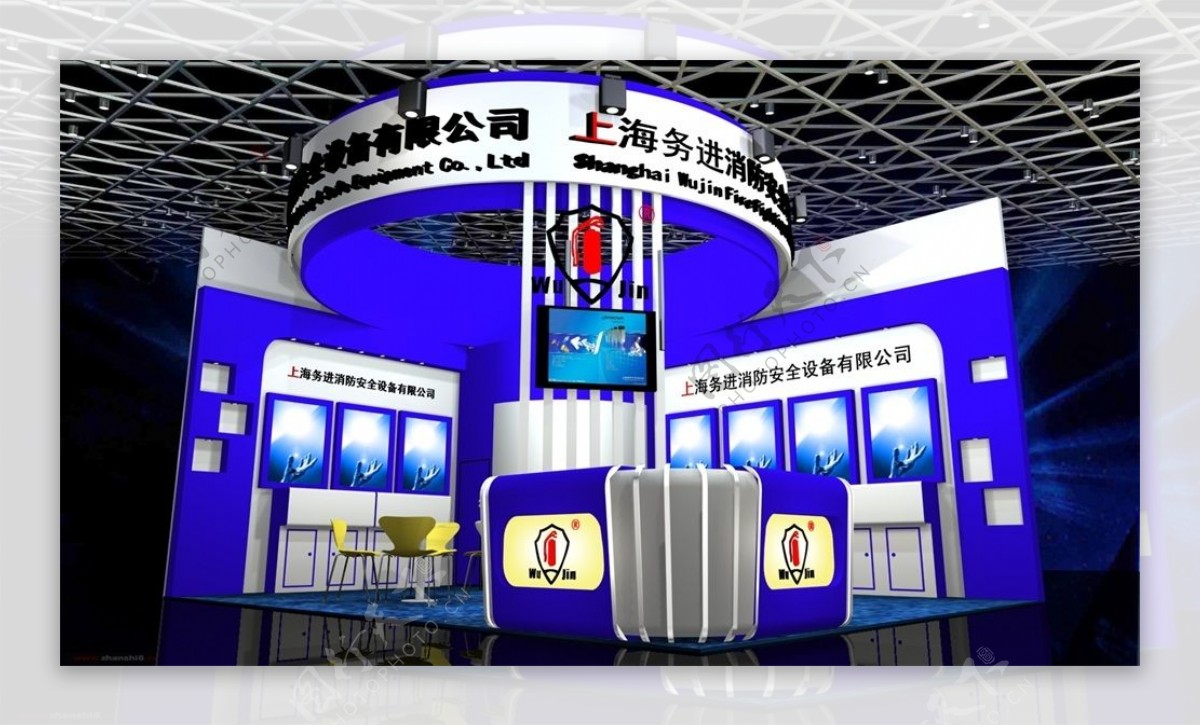 上海公司企业展厅模型