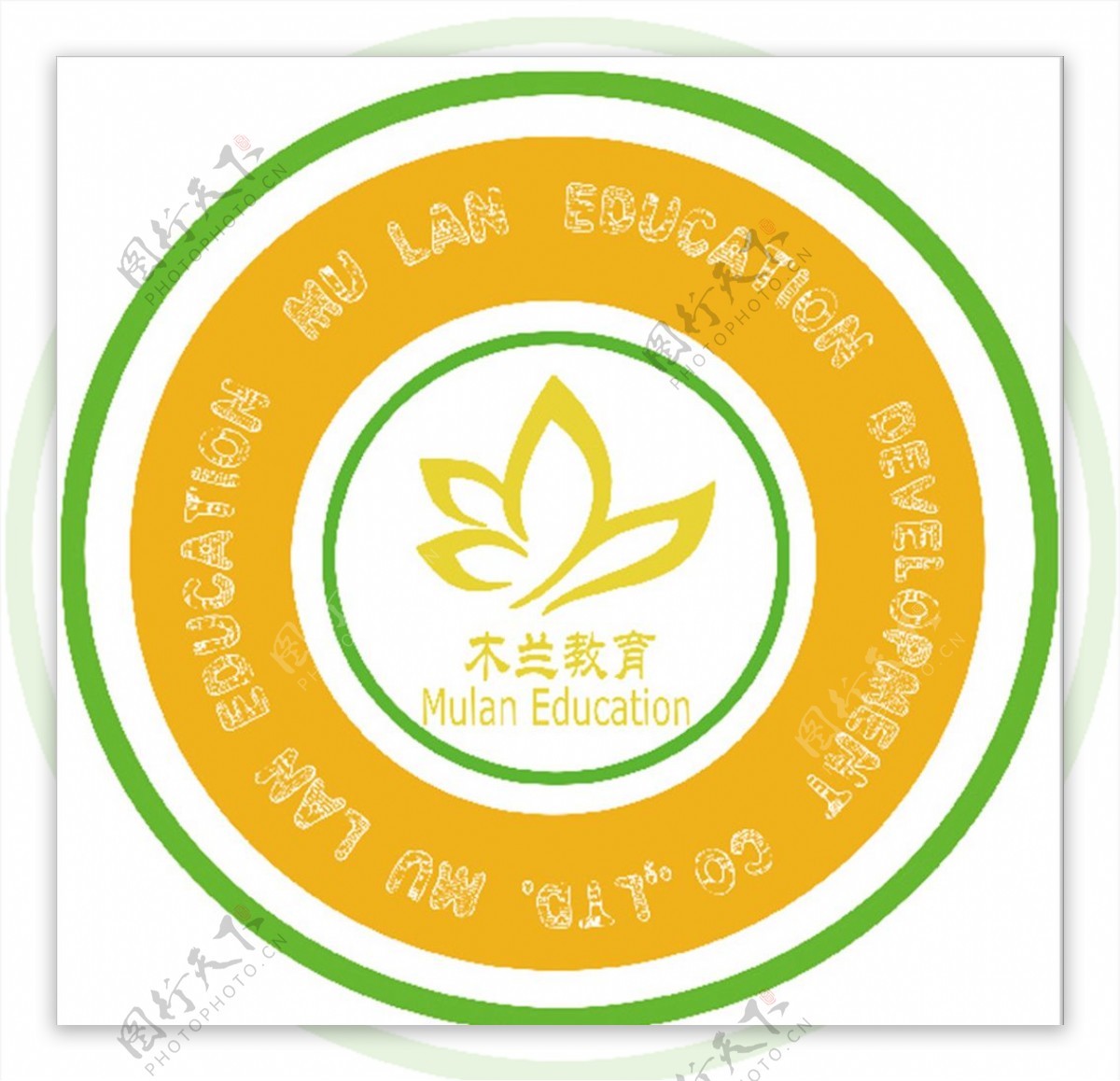 木兰logo校徽原创标志