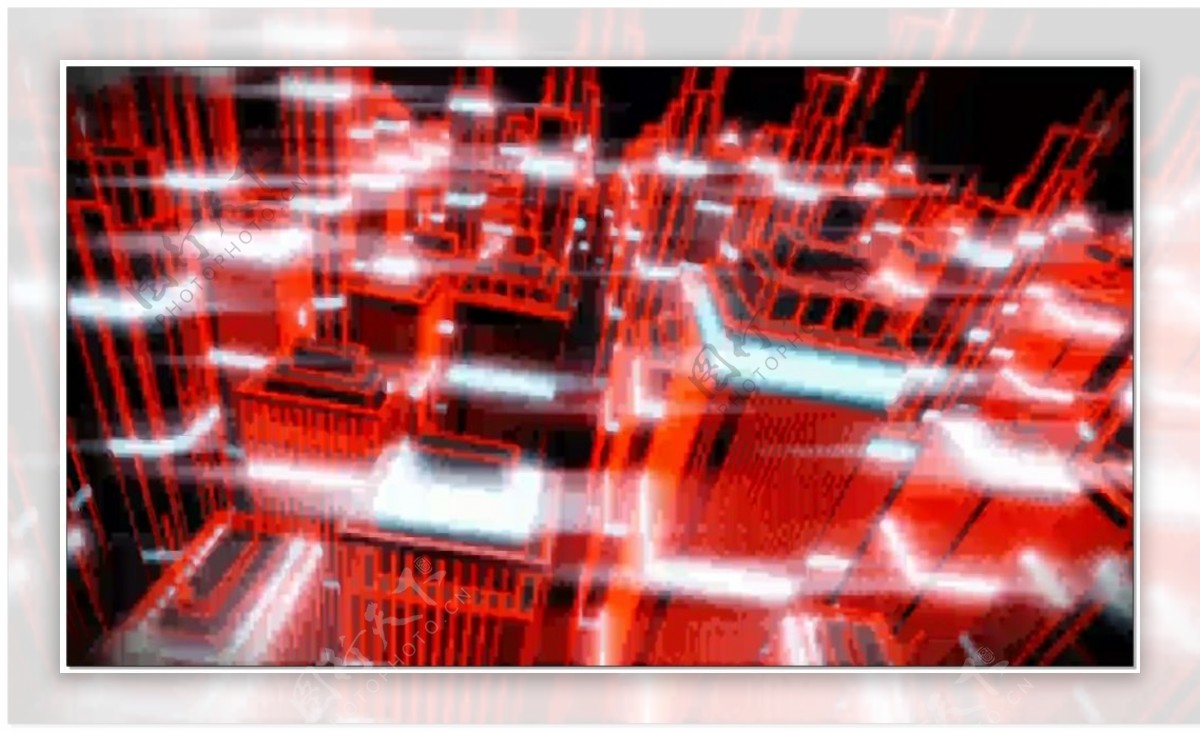 城市红外线动态视频素材