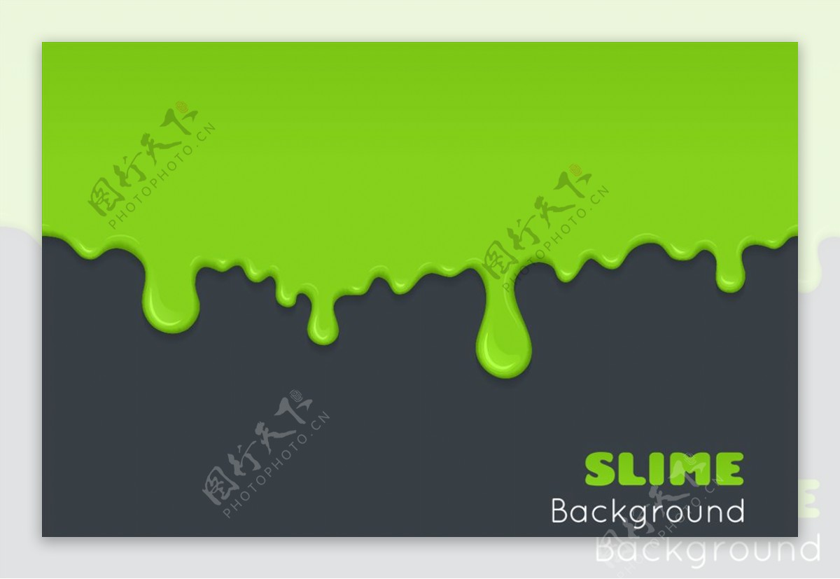 绿色动感油漆背景矢量素材
