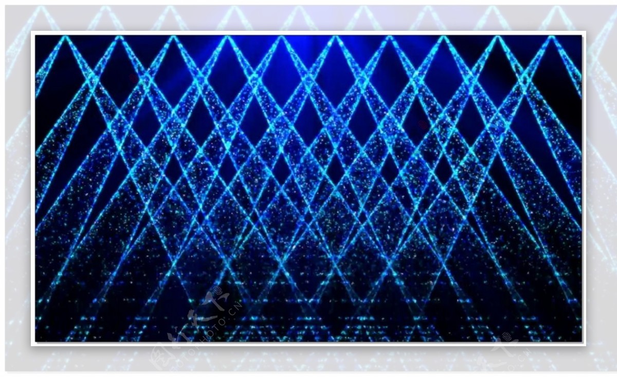 蓝色舞台公园粒子光束视频素材