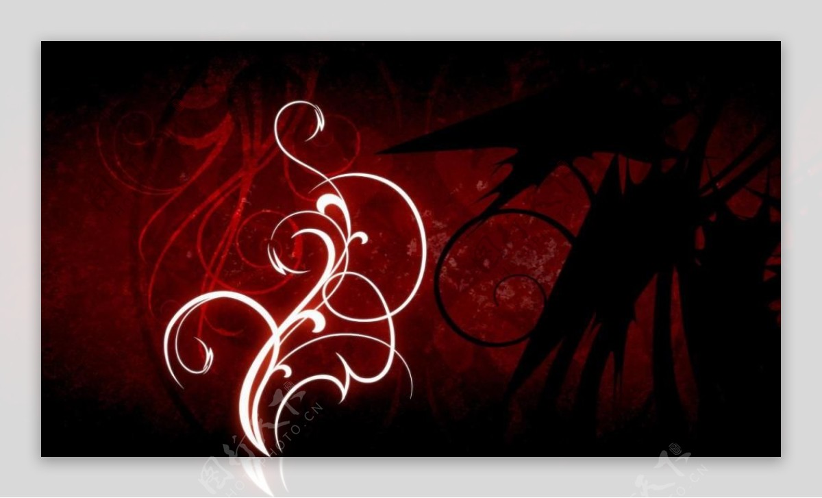 红色古典花纹视频装饰背景