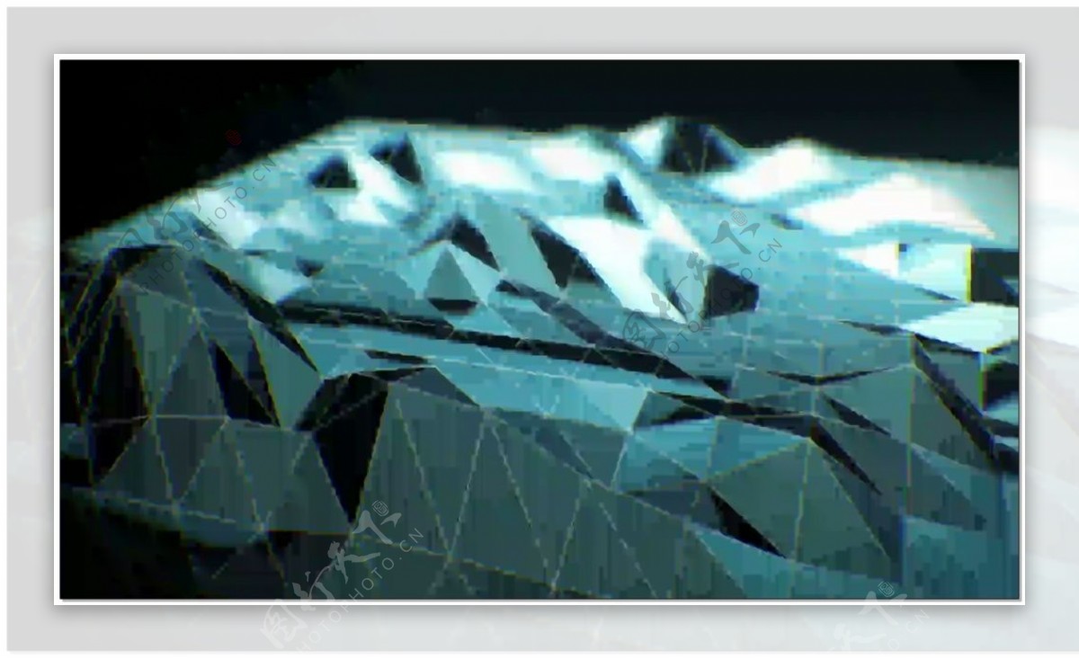 岩石凸起三维动感视频素材