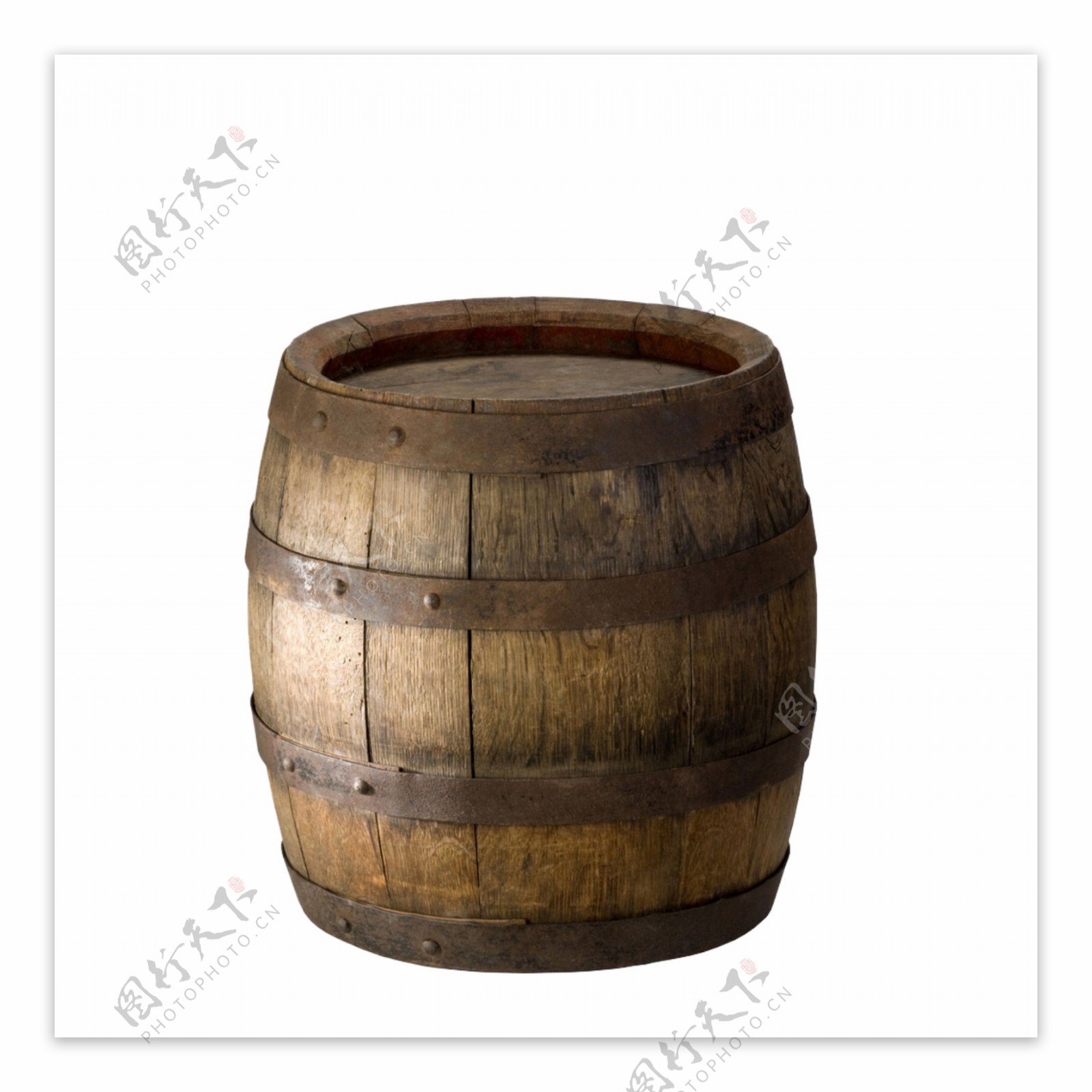 橡木桶酒桶凳子古代西方容器素材