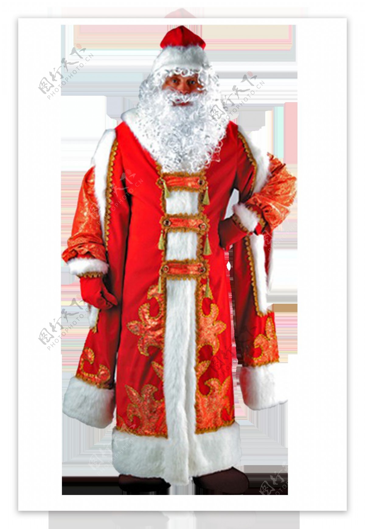 红衣圣诞老人免抠png透明图层素材