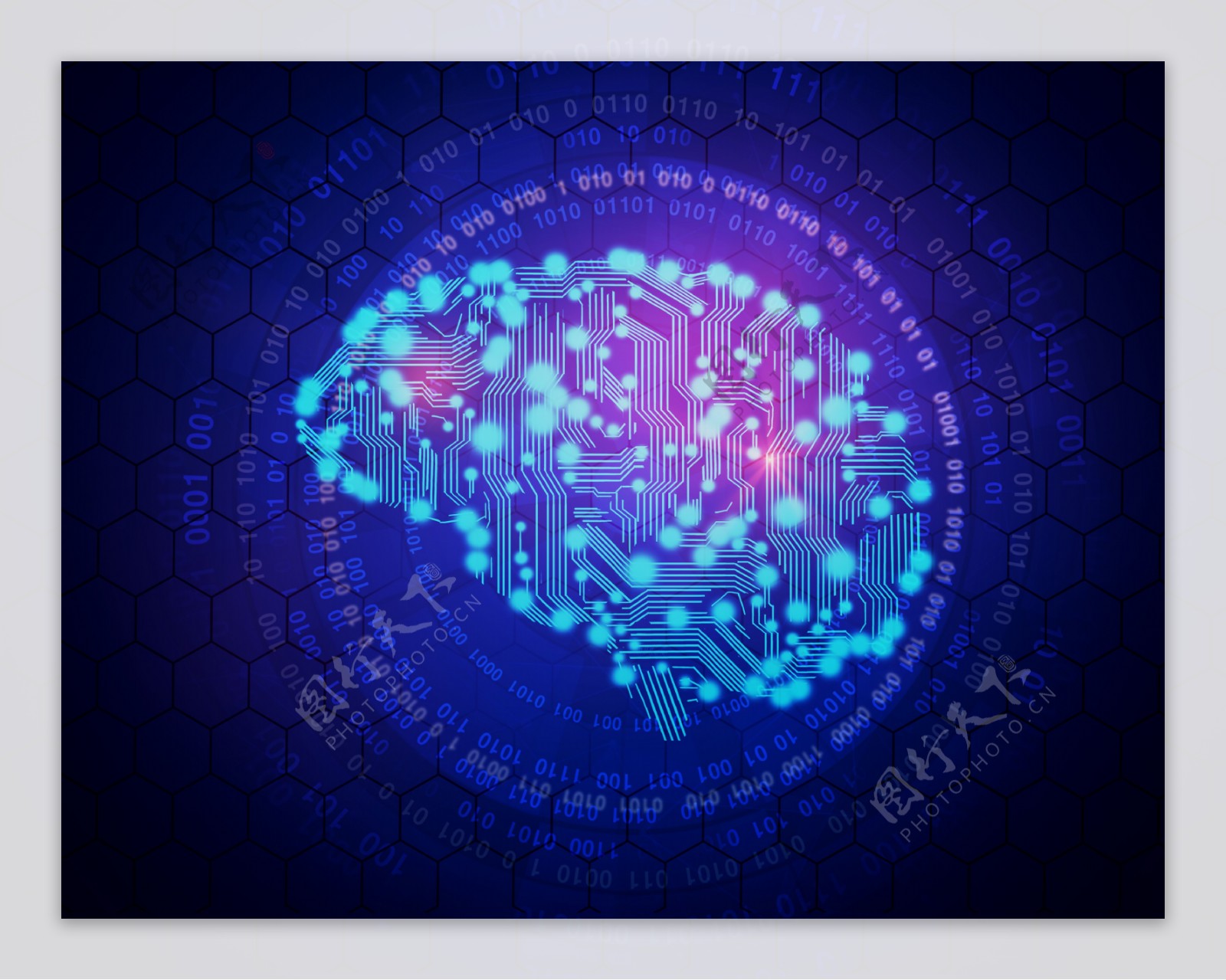 蓝色电路科技大脑