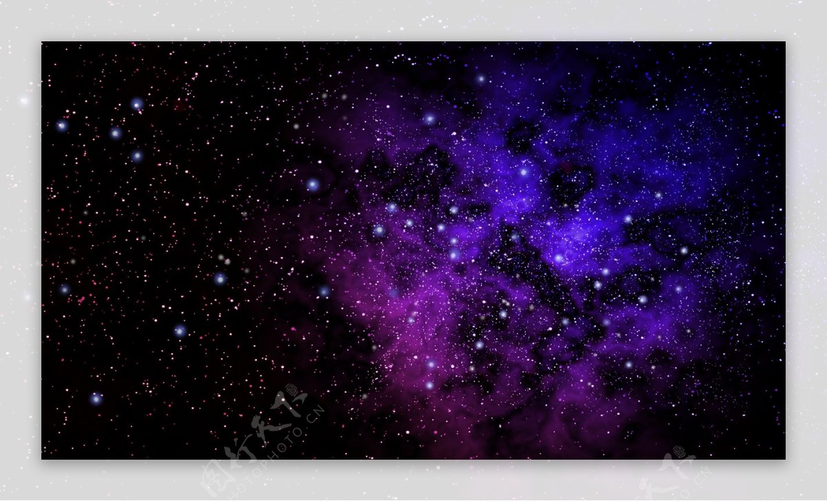 紫色星空太空免抠png透明素材