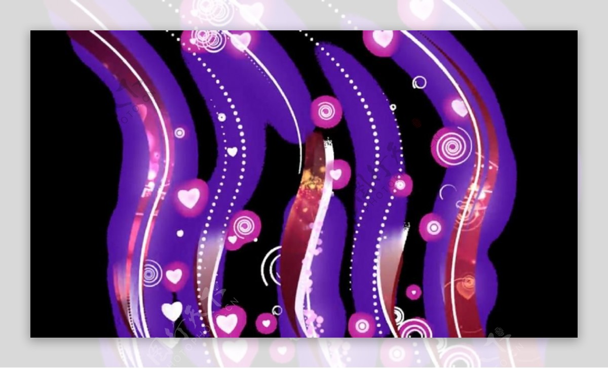 紫色炫光扭动发散特效视频素材