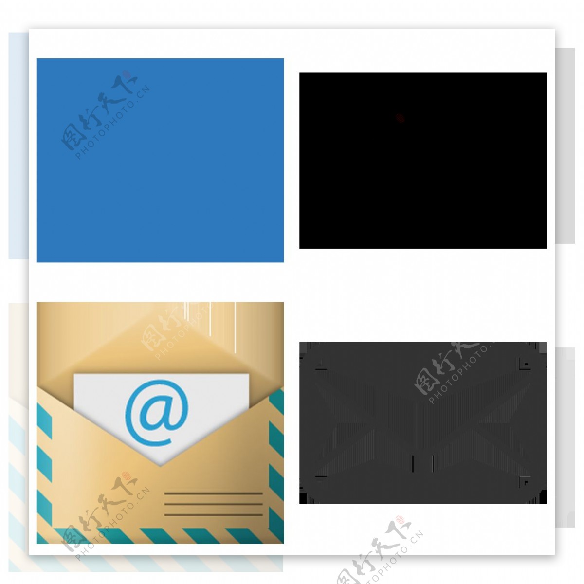 创意电子邮箱图标免抠png透明图层素材