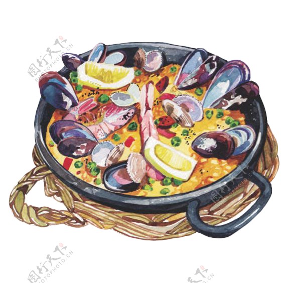 海鲜火锅素材图片