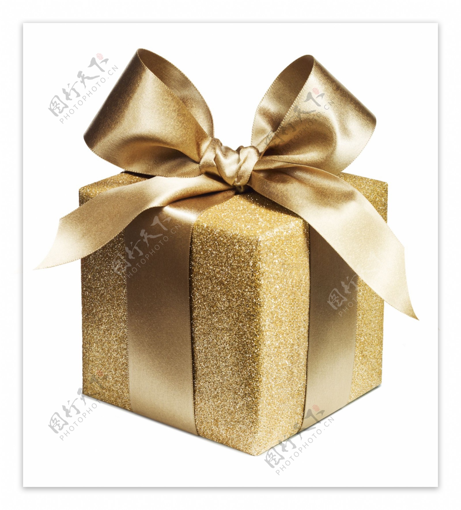 金色贵重礼盒png元素素材