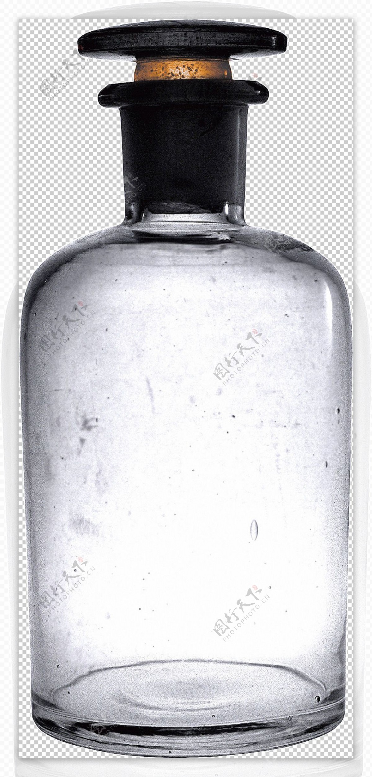 透明空瓶子免抠png透明图层素材