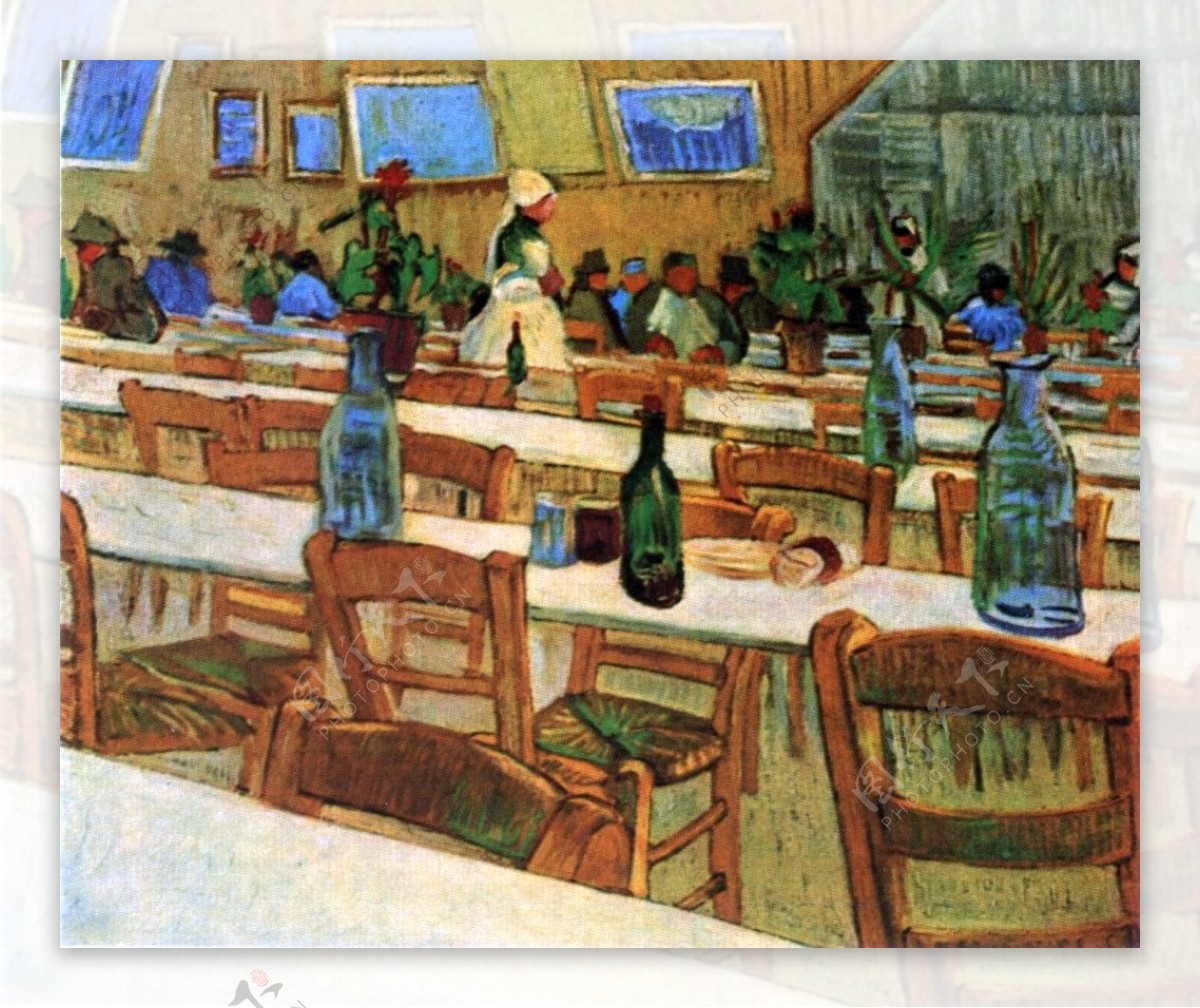 饭店餐桌油画无框画装饰画