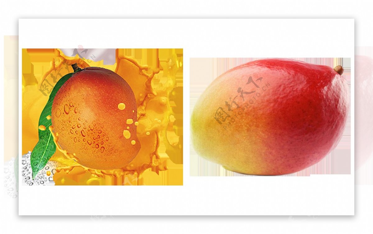 新鲜芒果图片免抠png透明图层素材
