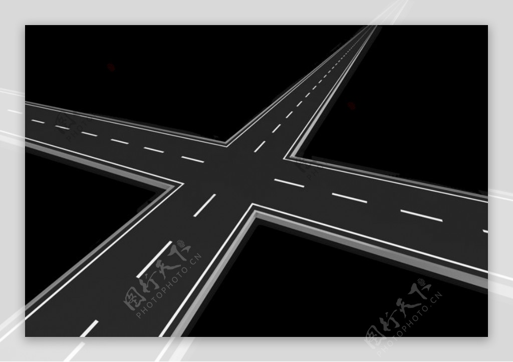 十字高速路免抠png透明图层素材