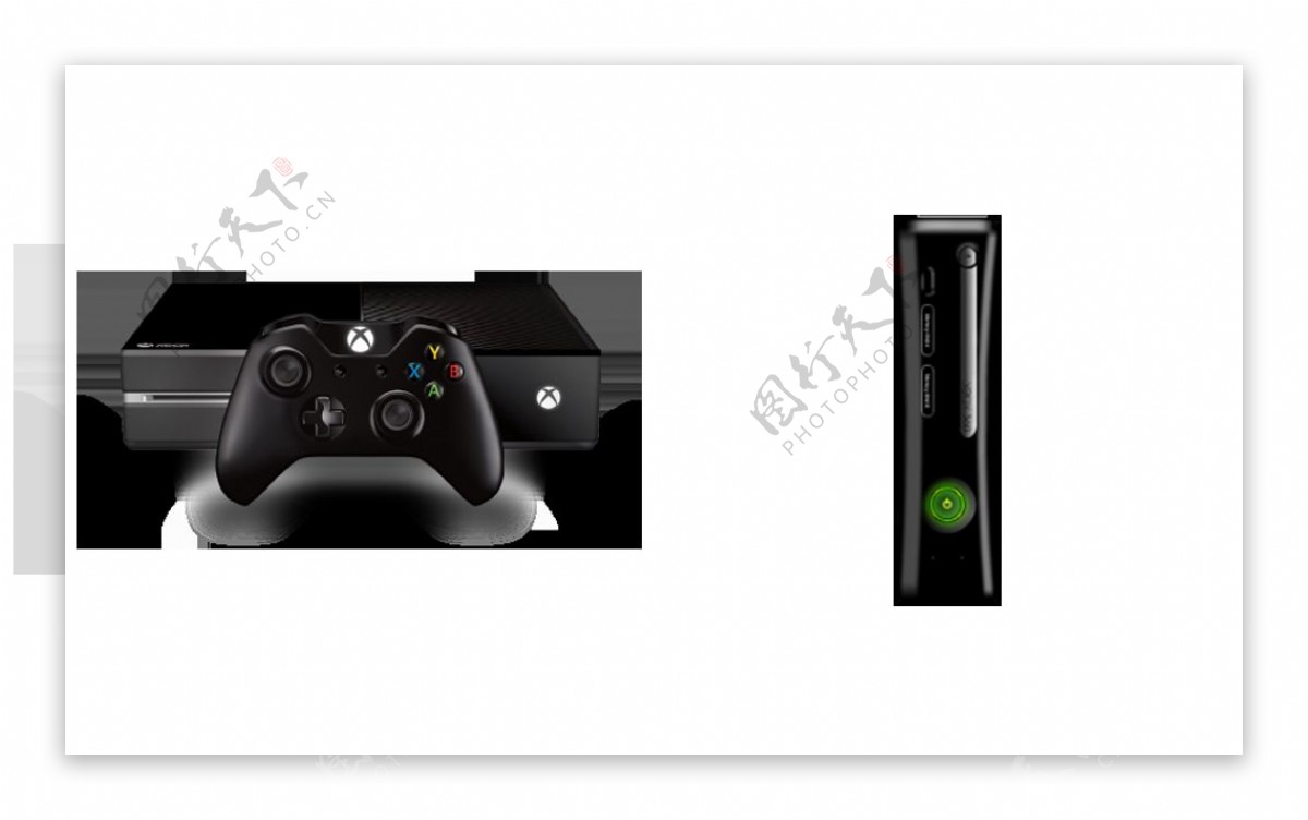 Xbox游戏机免抠png透明图层素材