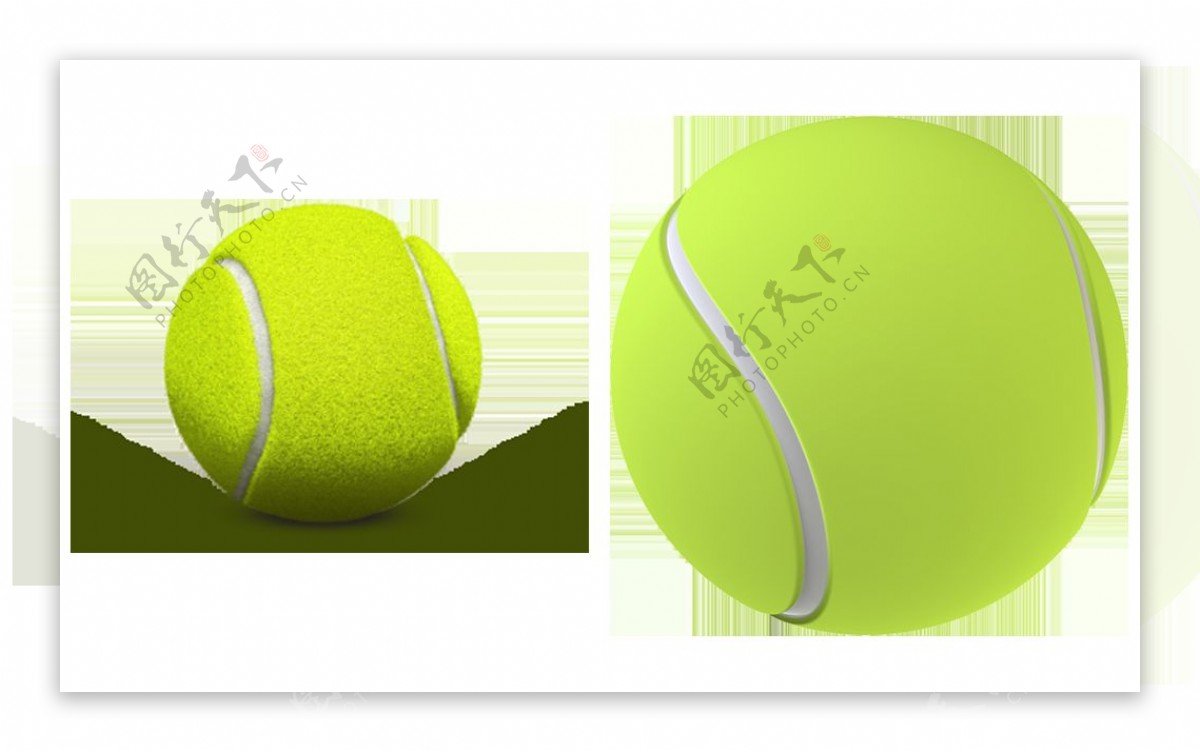 绿色的网球免抠png透明图层素材