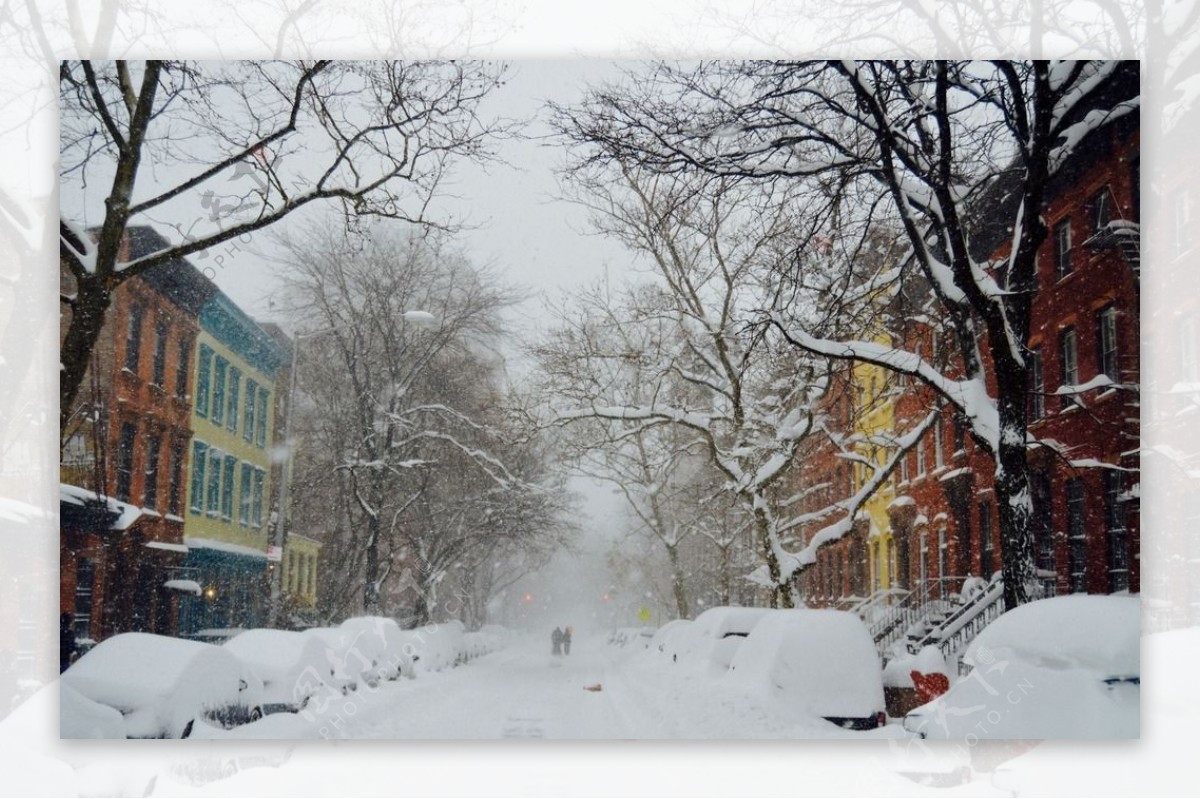 雪天的街道