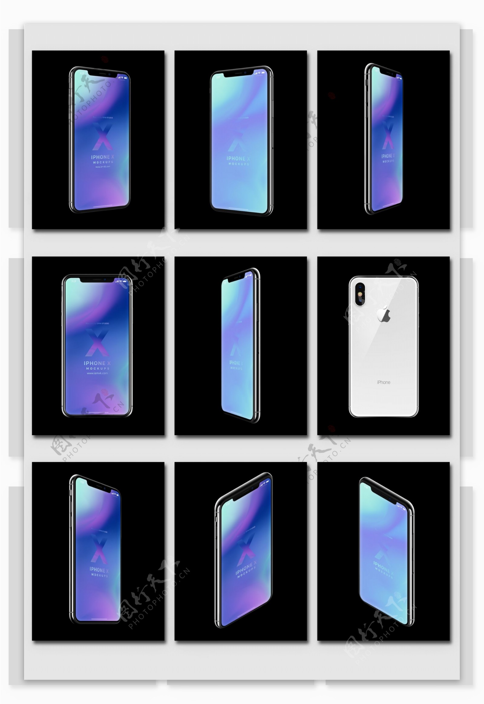 苹果手机iphoneX高清贴图