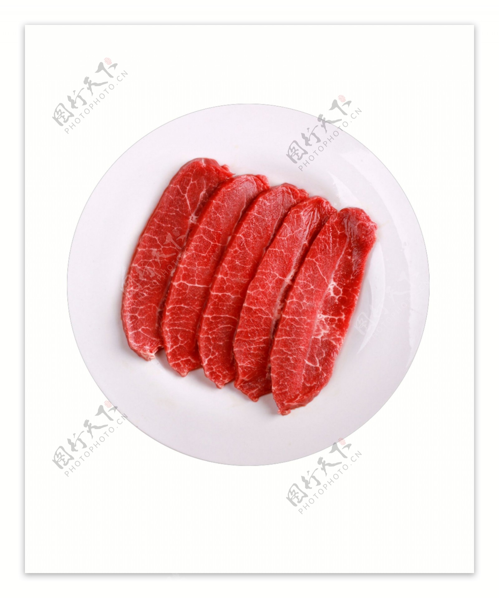 俯视图牛肩胛肉食物美味生肉