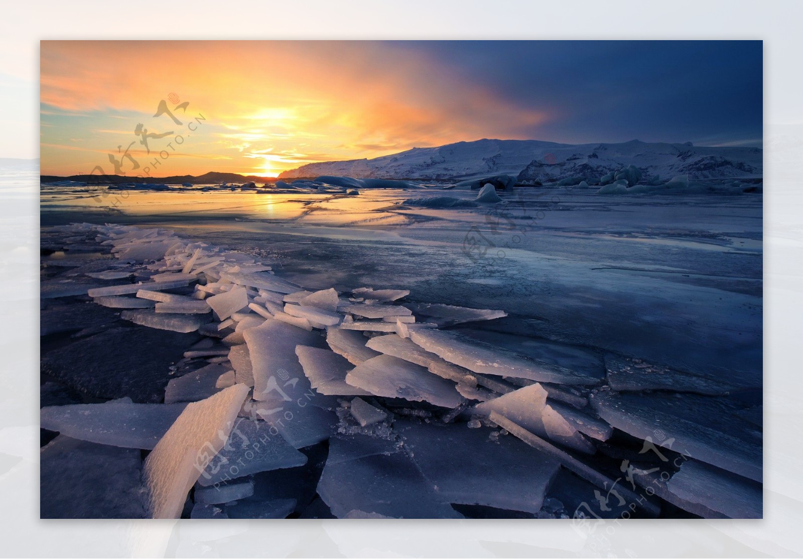 冰天雪地冬天雪景