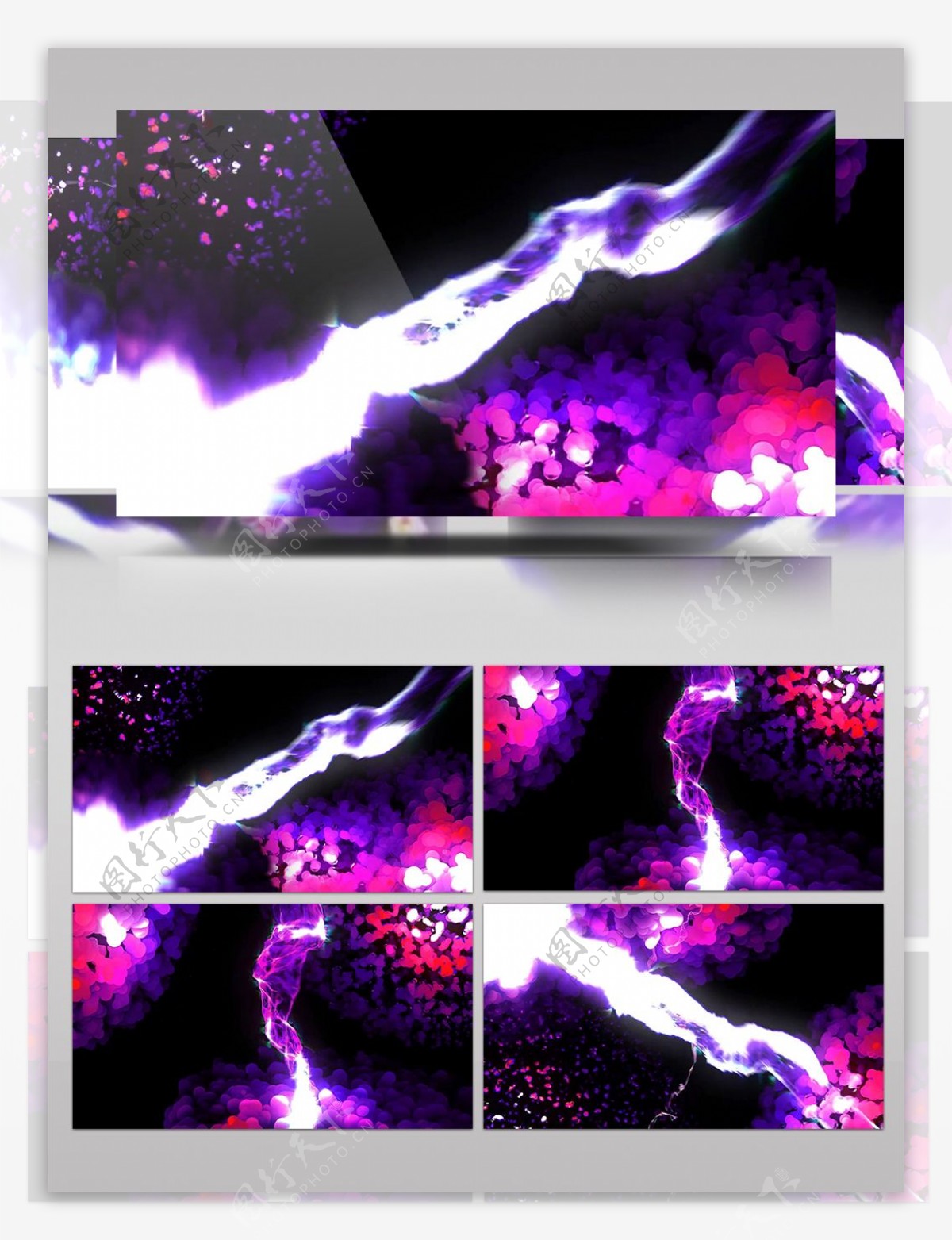 紫色炫光波纹视频素材