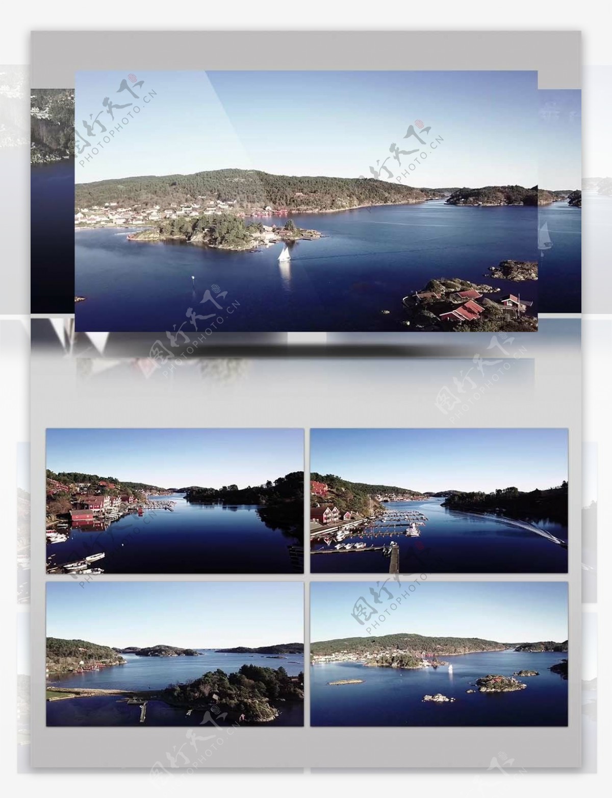 4K航拍挪威唯美景观视频素材