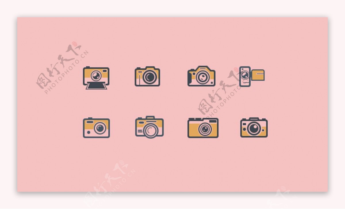 8款相机图标icon