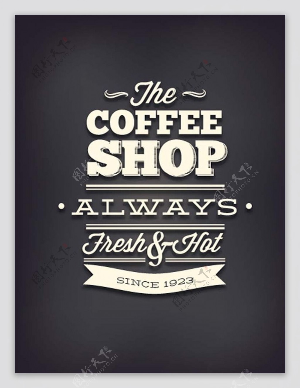 复古咖啡咖啡厅海报矢量