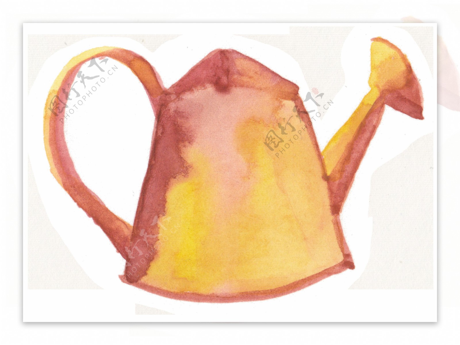 金色茶壶透明装饰素材