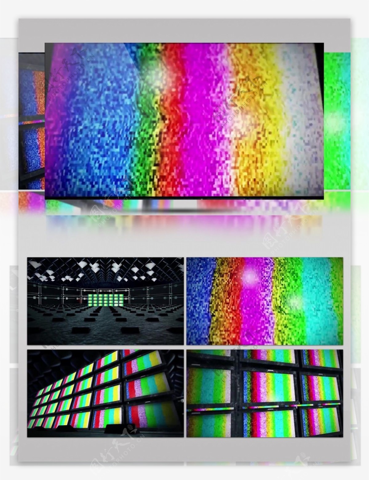 彩色粒子高清视频素材